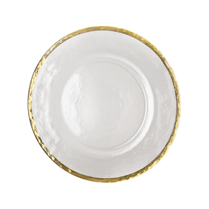 Alpine Gold Rim Glass Charger