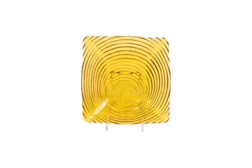 Amber Maze Dinner Plate, 9.5"
