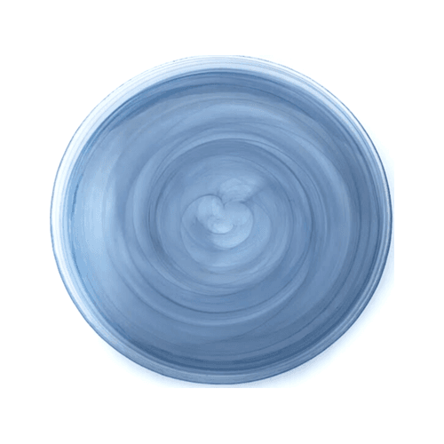 Blue Alabaster Glass Charger