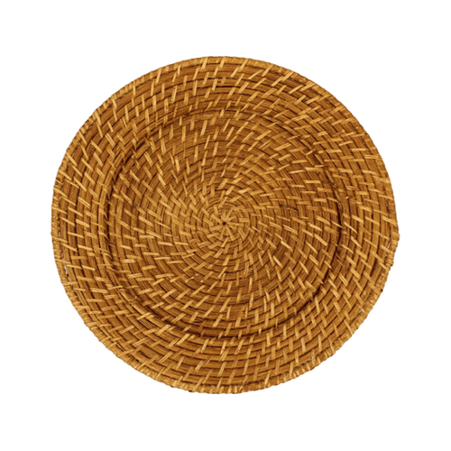 Brown Rattan Charger