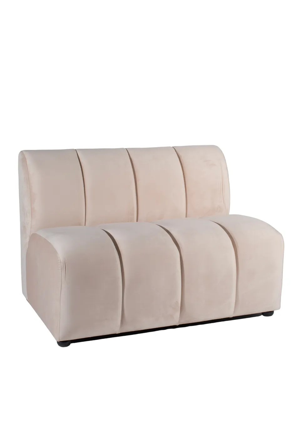 Champagne Velvet Banquette