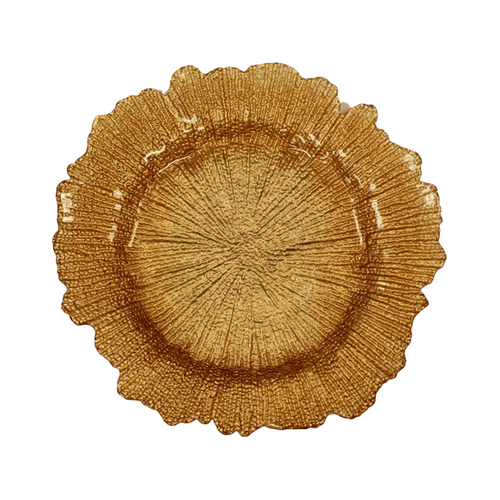 Copper Sponge Glass Charger