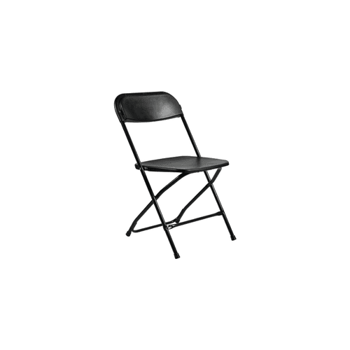 Folding Chair - Black Plastic