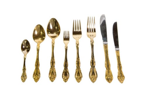 Gold Baroque Flatware