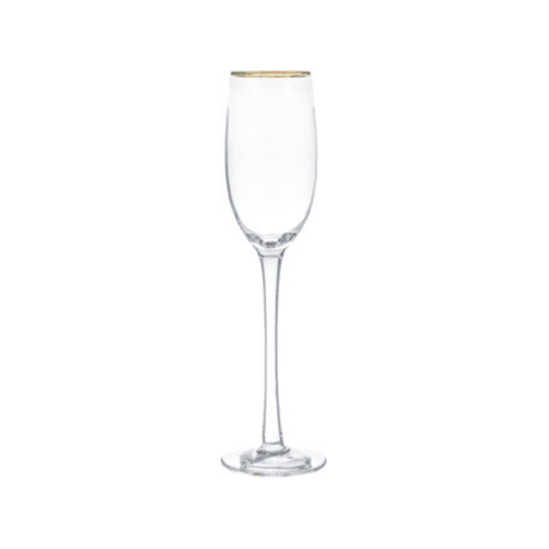 Gold Rim Champagne Flute, 7.5 oz (Rack of 36)