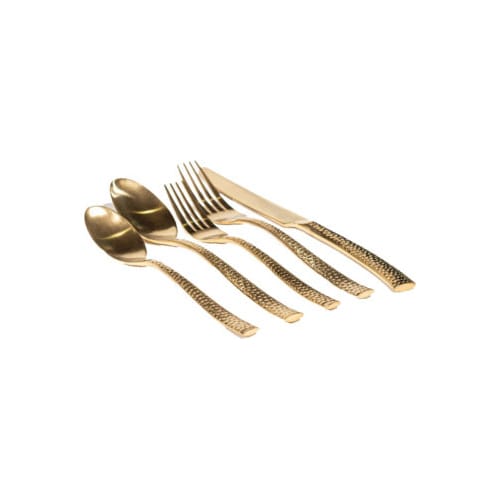 Hammered Gold Flatware