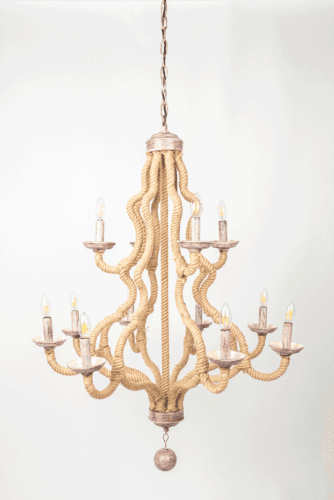 Hemp Chandelier – 12 Light