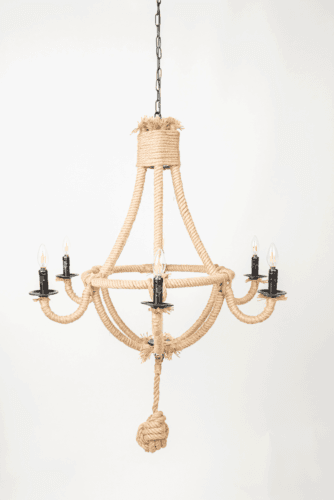 Hemp Chandelier – 7 Light