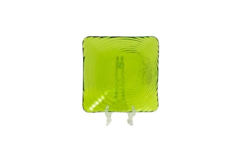 Lime Green Maze Salad Plate, 6 5/8"