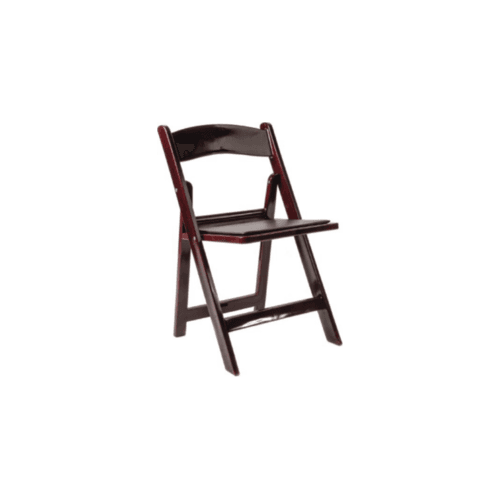 Mahogany Resin Folding Chair