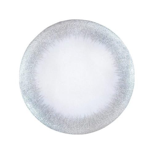 Stardust Silver Glass Charger