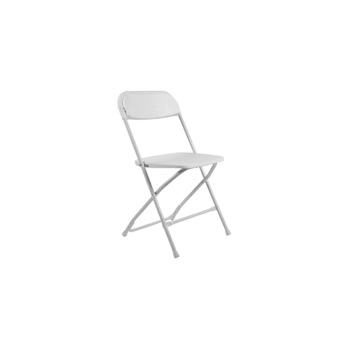 White Plastic Folding Chair