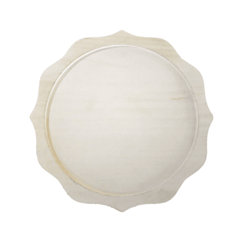 Whitewashed Wood, 1" Thick Charger
