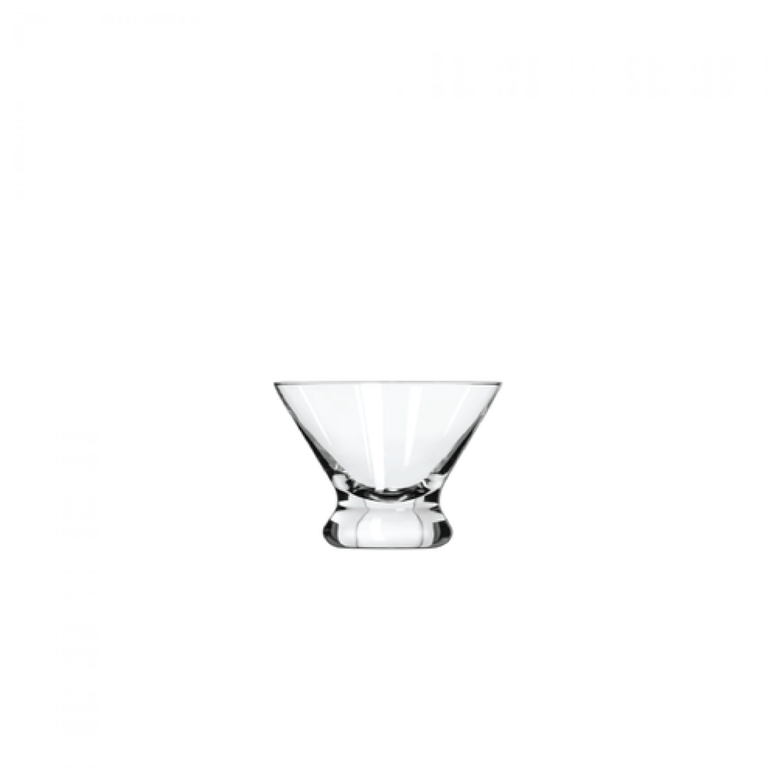 Stemless Martini Glass, 8.25 oz (Rack of 16) Atlanta Party Rentals