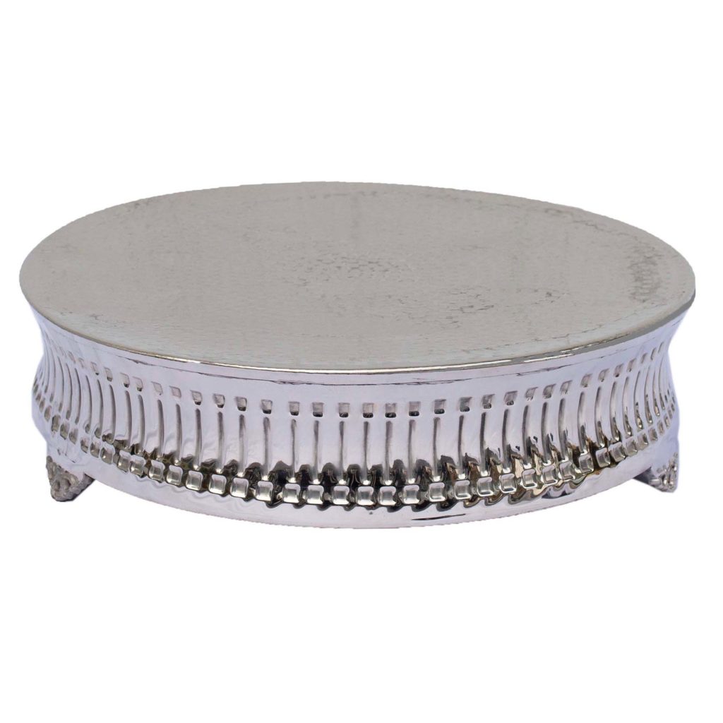 Silver Plated Cake Stand Atlanta Party Rentals