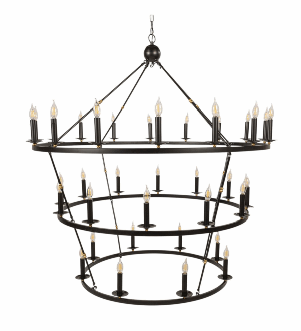 Lady Macbeth Chandelier - Gold or Black - Image 2